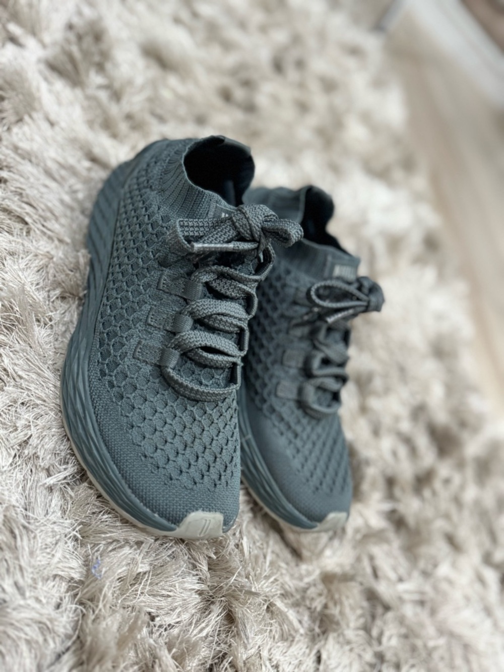 NOBULL Dark Gray Knit Athletic Sneakers